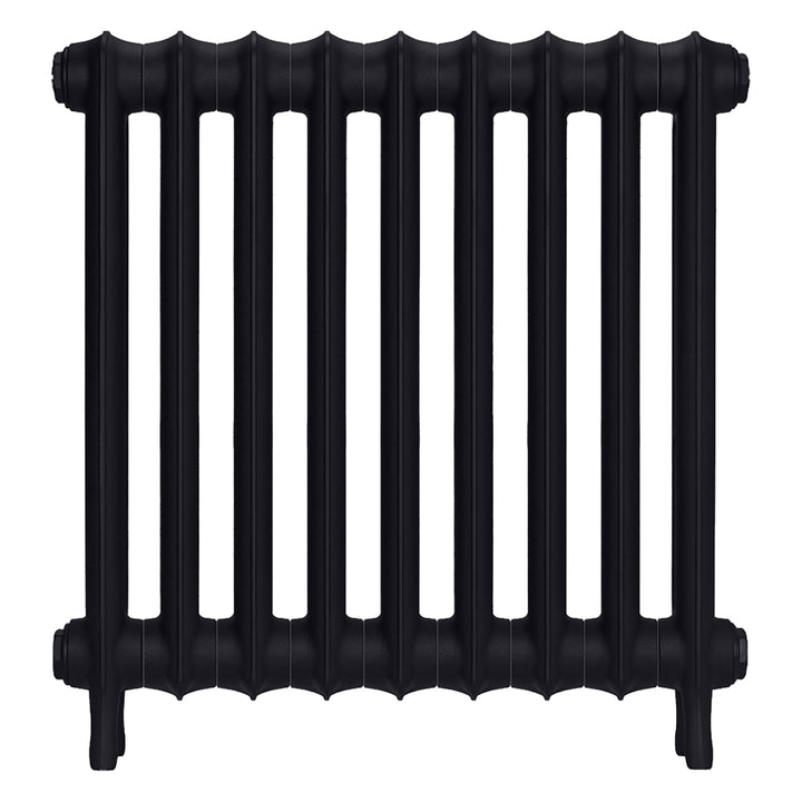 Emmeline III - Astral Grey Dark Cast Iron Column Radiator H616mm x W629mm 3 Column - Wall Hung