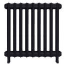 Emmeline III - Astral Grey Dark Cast Iron Column Radiator H616mm x W629mm 3 Column - Wall Hung