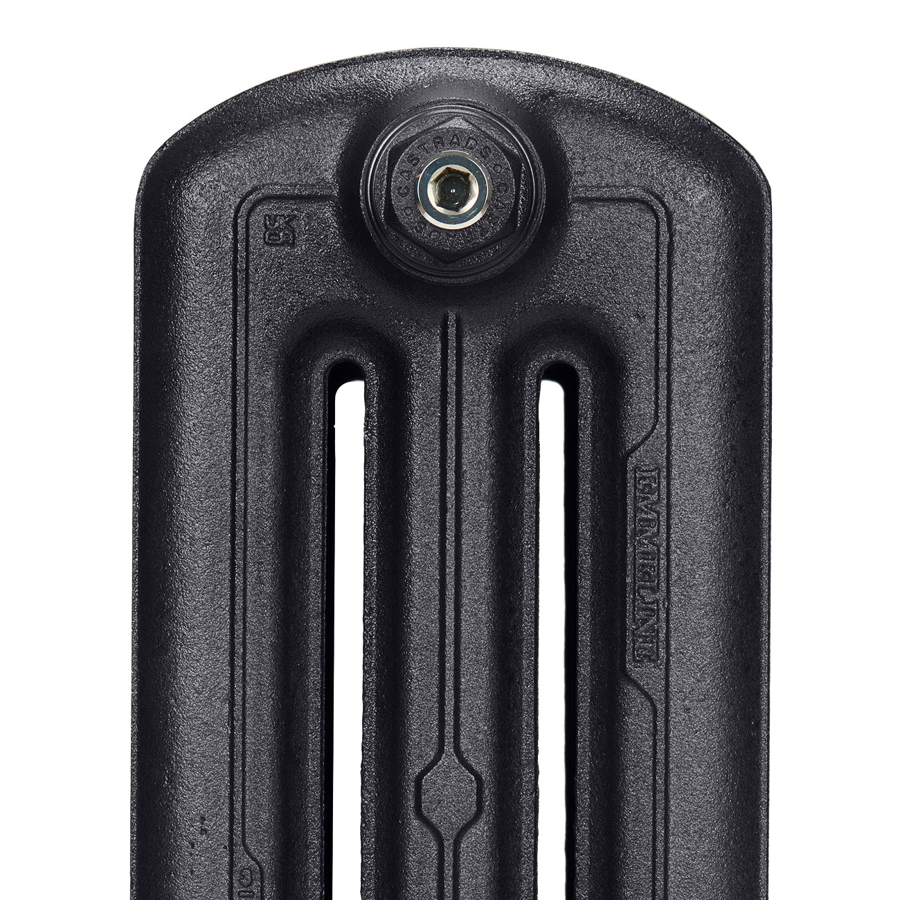 Emmeline III - Astral Grey Dark Cast Iron Column Radiator H670mm x W296mm 3 Column - Floor Standing