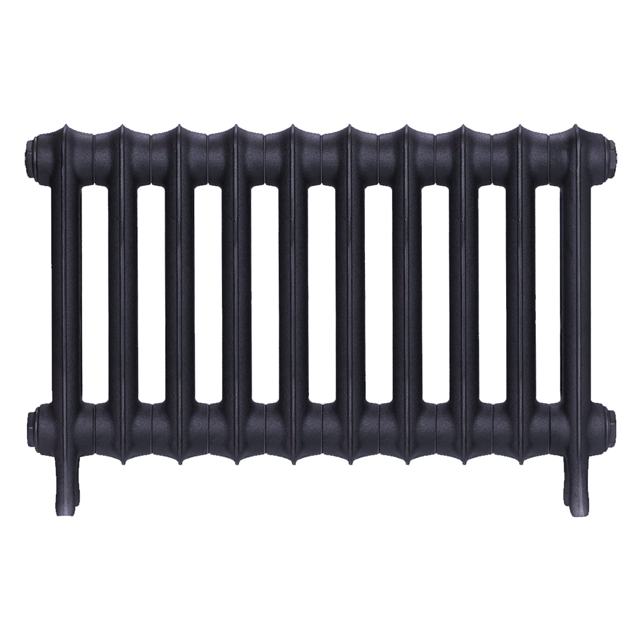 Emmeline I - Astral Grey Mid Cast Iron Column Radiator H407mm x W695mm 1 Column - Wall Hung