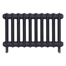 Emmeline I - Astral Grey Mid Cast Iron Column Radiator H407mm x W695mm 1 Column - Wall Hung