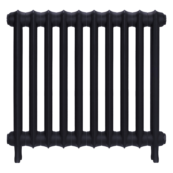 Emmeline I - Astral Grey Mid Cast Iron Column Radiator H607mm x W695mm 1 Column - Wall Hung