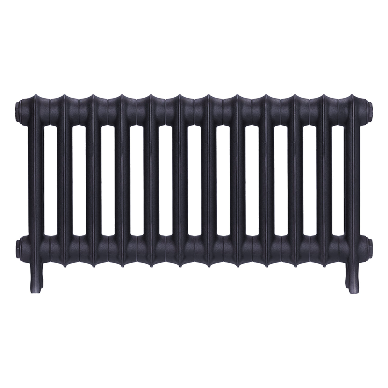 Emmeline I - Astral Grey Mid Cast Iron Column Radiator H407mm x W828mm 1 Column - Wall Hung