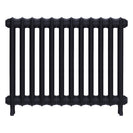 Emmeline I - Astral Grey Mid Cast Iron Column Radiator H607mm x W828mm 1 Column - Wall Hung