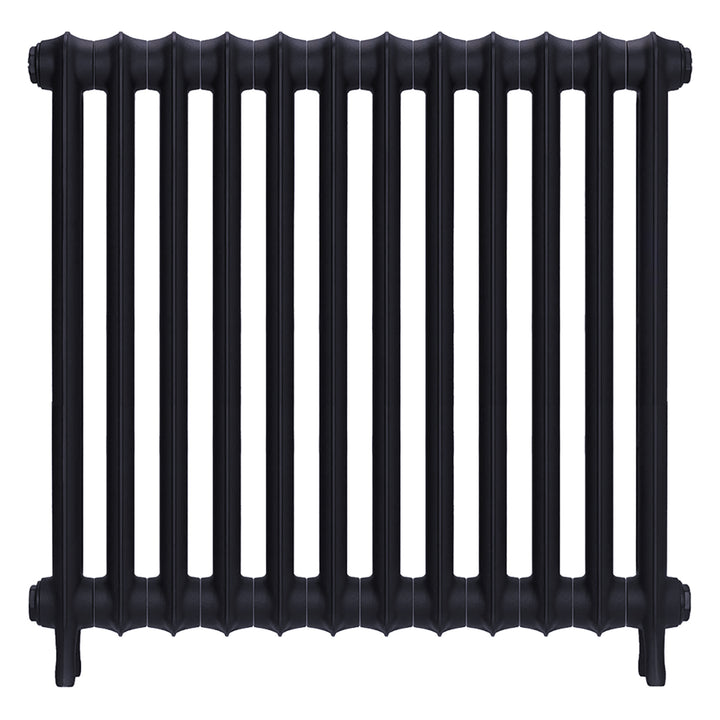 Emmeline I - Astral Grey Mid Cast Iron Column Radiator H807mm x W828mm 1 Column - Wall Hung