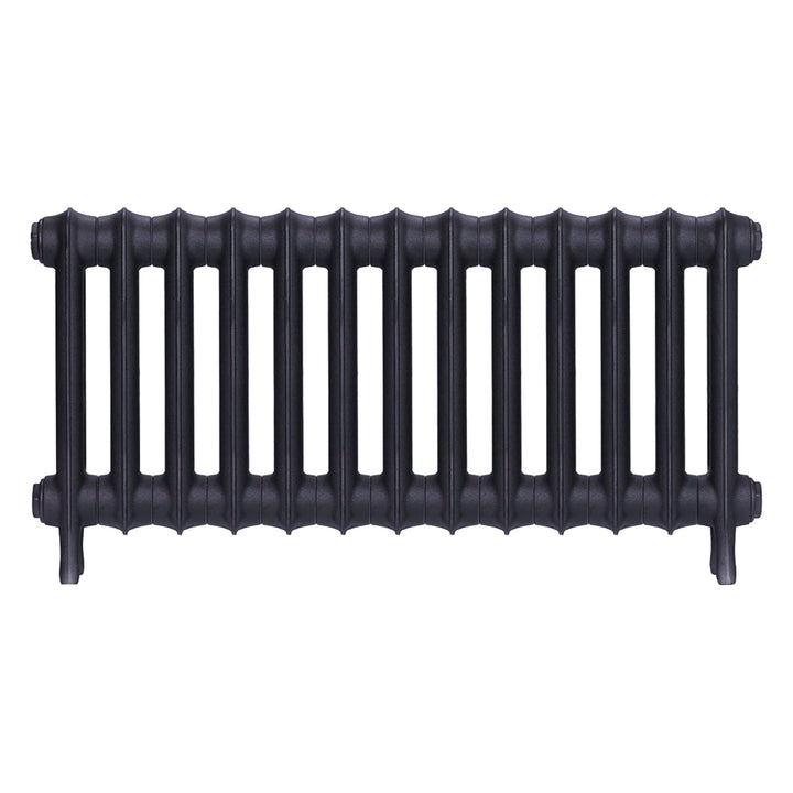 Emmeline I - Astral Grey Mid Cast Iron Column Radiator H407mm x W895mm 1 Column - Wall Hung