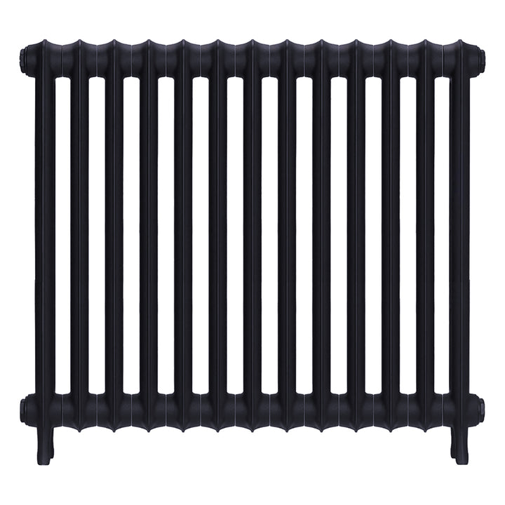 Emmeline I - Astral Grey Mid Cast Iron Column Radiator H807mm x W895mm 1 Column - Wall Hung