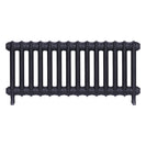 Emmeline I - Astral Grey Mid Cast Iron Column Radiator H407mm x W961mm 1 Column - Wall Hung