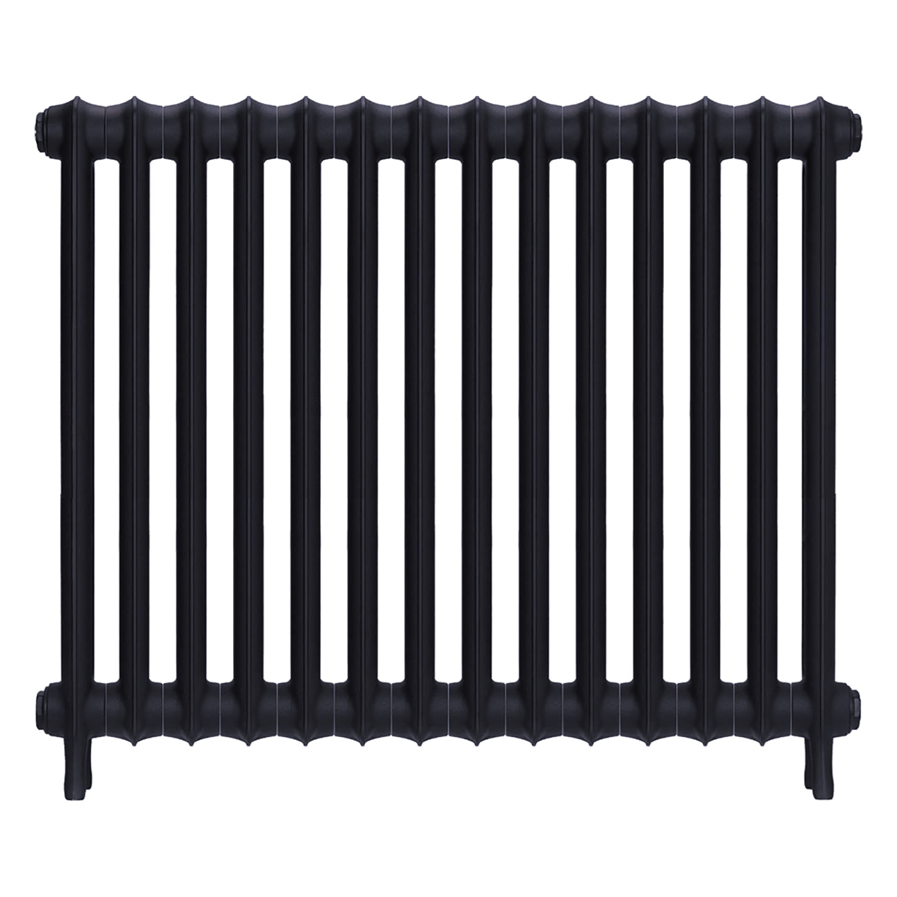 Emmeline I - Astral Grey Mid Cast Iron Column Radiator H807mm x W961mm 1 Column - Wall Hung