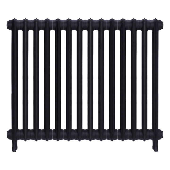 Emmeline I - Astral Grey Mid Cast Iron Column Radiator H807mm x W961mm 1 Column - Wall Hung