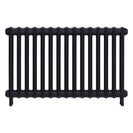Emmeline I - Astral Grey Mid Cast Iron Column Radiator H607mm x W1028mm 1 Column - Wall Hung