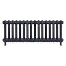 Emmeline I - Astral Grey Mid Cast Iron Column Radiator H407mm x W1094mm 1 Column - Wall Hung