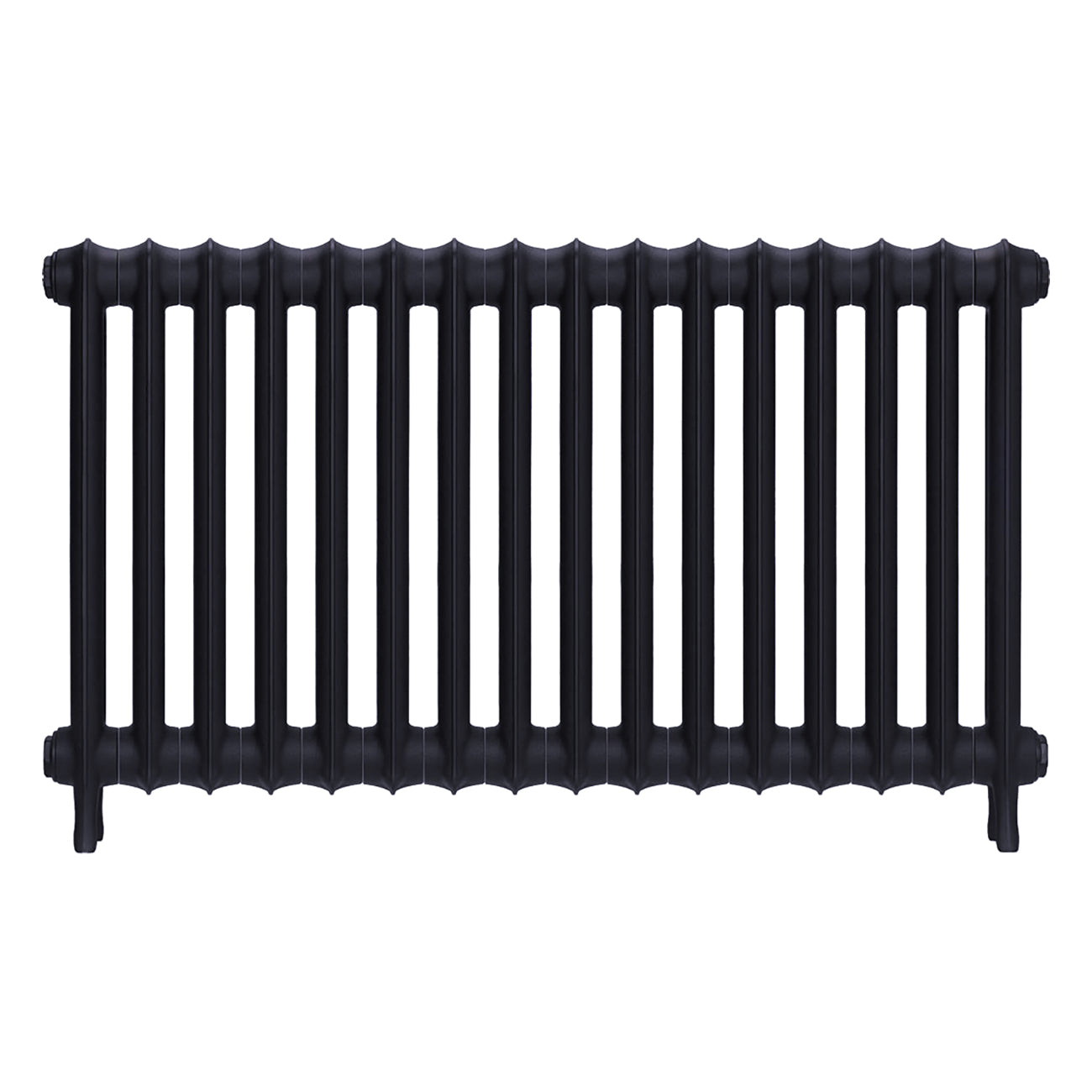 Emmeline I - Astral Grey Mid Cast Iron Column Radiator H607mm x W1094mm 1 Column - Wall Hung