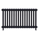 Emmeline I - Astral Grey Mid Cast Iron Column Radiator H607mm x W1094mm 1 Column - Wall Hung