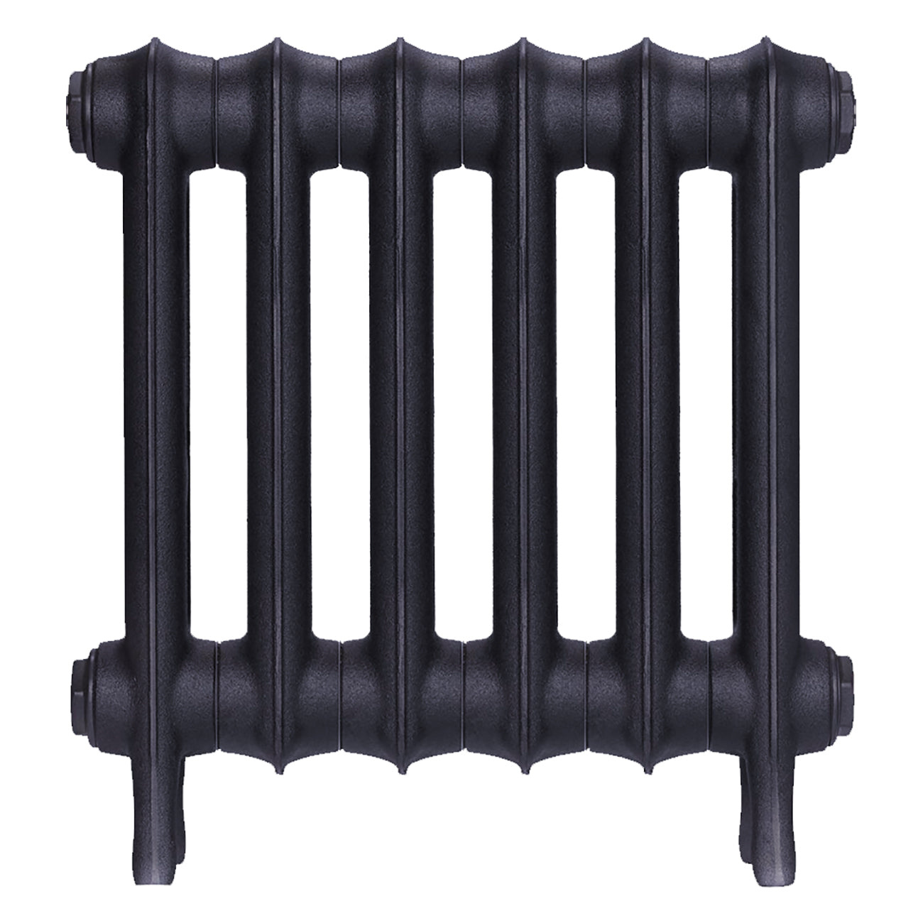 Emmeline I - Astral Grey Mid Cast Iron Column Radiator H407mm x W429mm 1 Column - Wall Hung