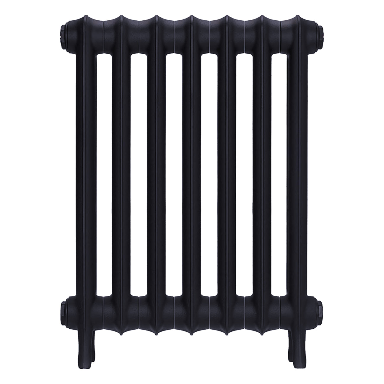 Emmeline I - Astral Grey Mid Cast Iron Column Radiator H607mm x W496mm 1 Column - Wall Hung