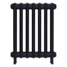 Emmeline I - Astral Grey Mid Cast Iron Column Radiator H607mm x W496mm 1 Column - Wall Hung