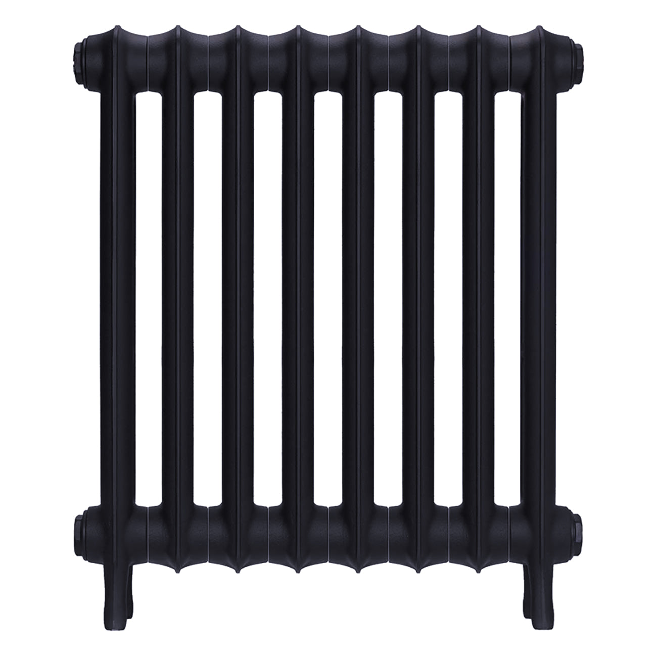 Emmeline I - Astral Grey Mid Cast Iron Column Radiator H607mm x W562mm 1 Column - Wall Hung