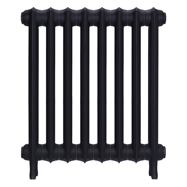 Emmeline I - Astral Grey Mid Cast Iron Column Radiator H607mm x W562mm 1 Column - Wall Hung
