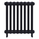 Emmeline I - Astral Grey Mid Cast Iron Column Radiator H607mm x W562mm 1 Column - Wall Hung