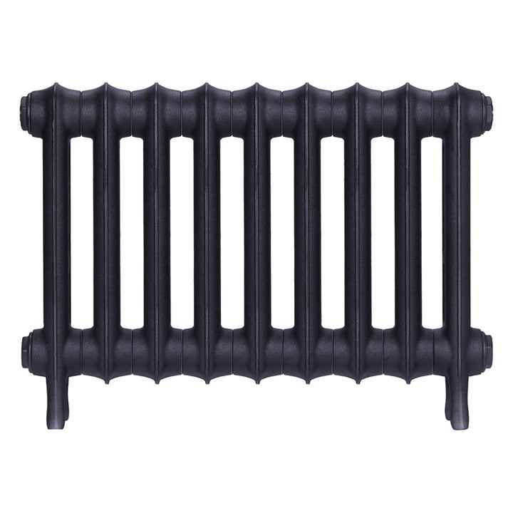 Emmeline I - Astral Grey Mid Cast Iron Column Radiator H407mm x W629mm 1 Column - Wall Hung