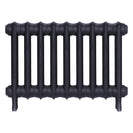 Emmeline I - Astral Grey Mid Cast Iron Column Radiator H407mm x W629mm 1 Column - Wall Hung