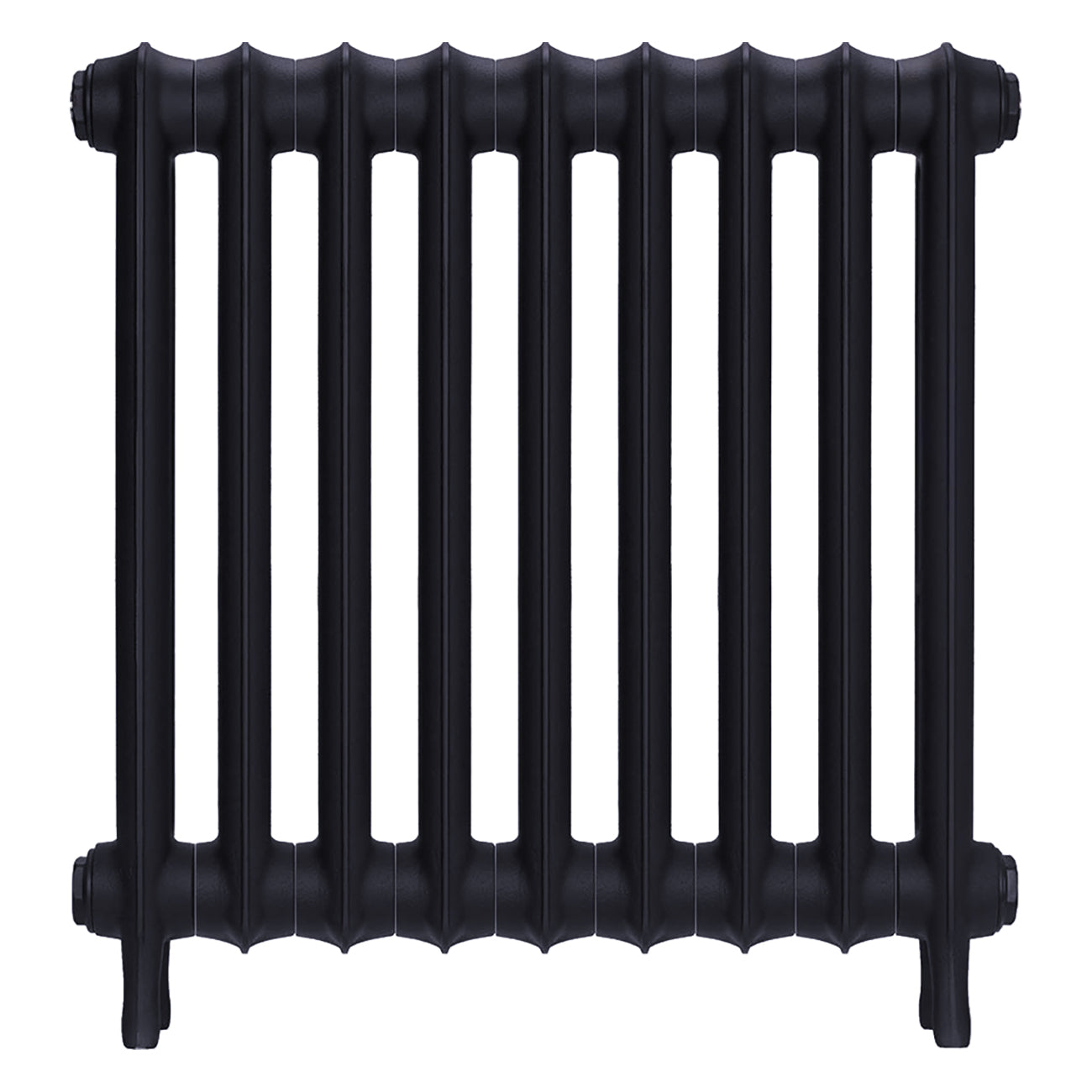 Emmeline I - Astral Grey Mid Cast Iron Column Radiator H607mm x W629mm 1 Column - Wall Hung