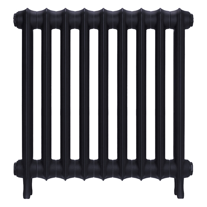 Emmeline I - Astral Grey Mid Cast Iron Column Radiator H607mm x W629mm 1 Column - Wall Hung