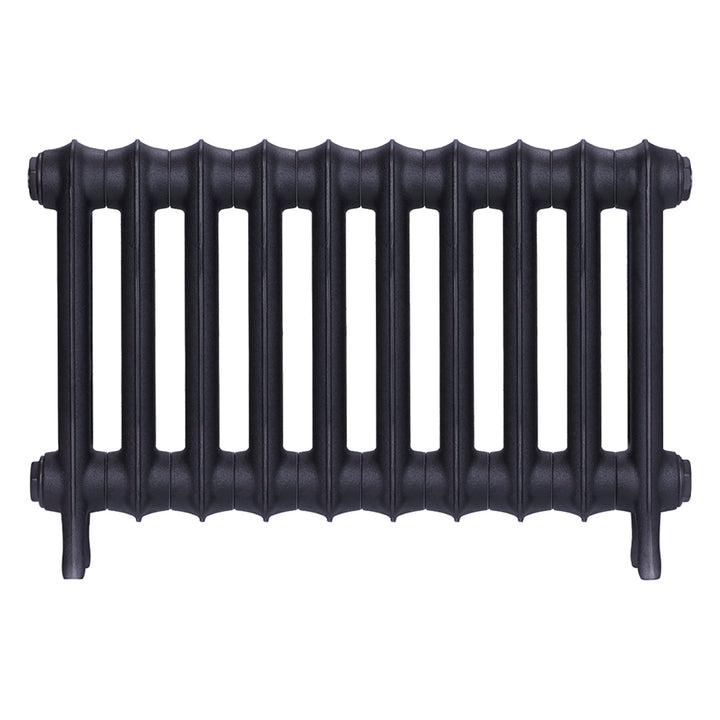 Emmeline II - Astral Grey Mid Cast Iron Column Radiator H413mm x W695mm 2 Column - Wall Hung