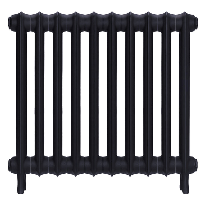 Emmeline II - Astral Grey Mid Cast Iron Column Radiator H613mm x W695mm 2 Column - Wall Hung