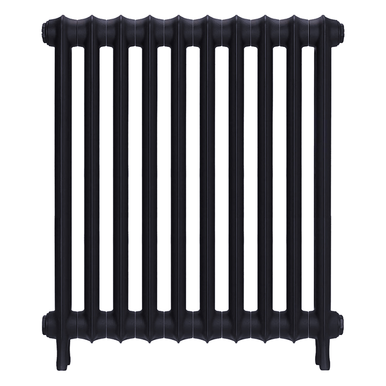 Emmeline II - Astral Grey Mid Cast Iron Column Radiator H813mm x W695mm 2 Column - Wall Hung