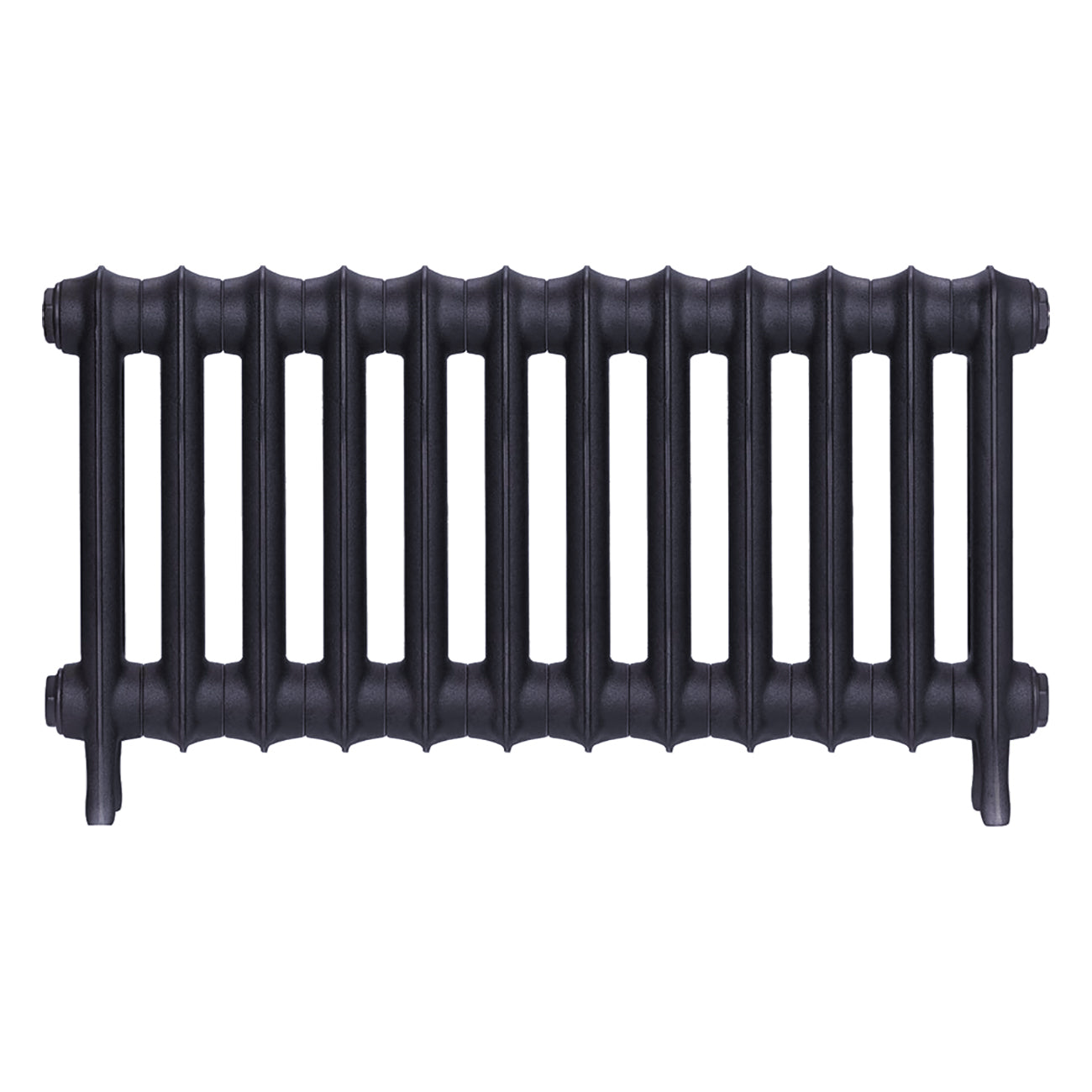Emmeline II - Astral Grey Mid Cast Iron Column Radiator H413mm x W828mm 2 Column - Wall Hung