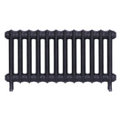 Emmeline II - Astral Grey Mid Cast Iron Column Radiator H413mm x W828mm 2 Column - Wall Hung