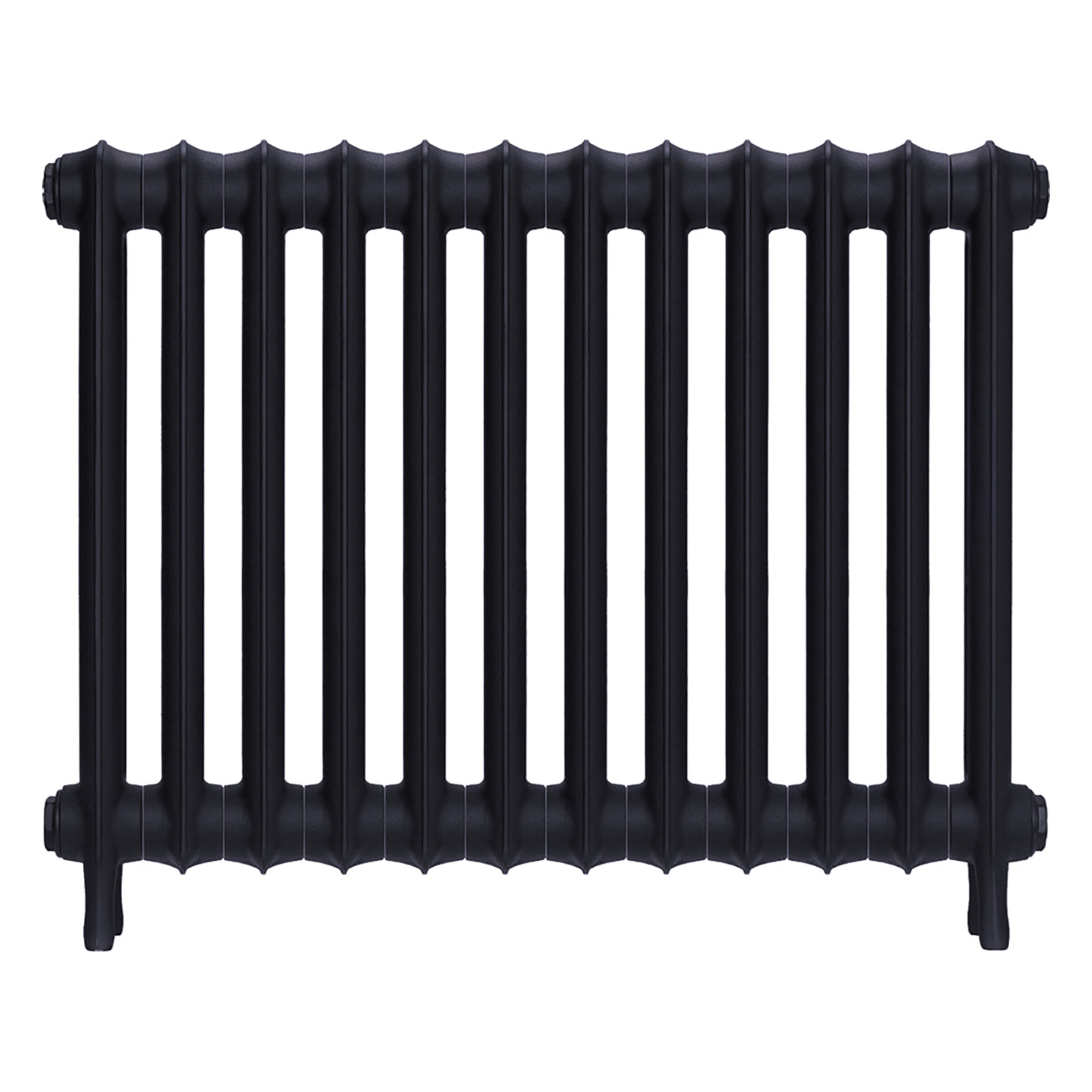 Emmeline II - Astral Grey Mid Cast Iron Column Radiator H613mm x W828mm 2 Column - Wall Hung