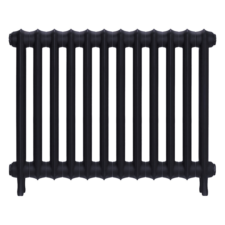 Emmeline II - Astral Grey Mid Cast Iron Column Radiator H613mm x W828mm 2 Column - Wall Hung