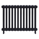 Emmeline II - Astral Grey Mid Cast Iron Column Radiator H613mm x W828mm 2 Column - Wall Hung