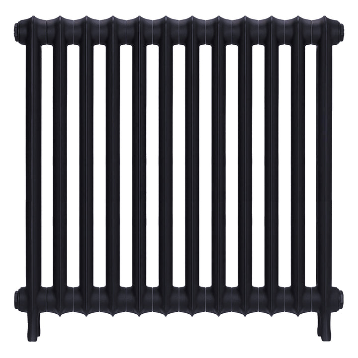 Emmeline II - Astral Grey Mid Cast Iron Column Radiator H813mm x W828mm 2 Column - Wall Hung