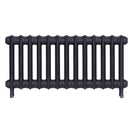 Emmeline II - Astral Grey Mid Cast Iron Column Radiator H413mm x W895mm 2 Column - Wall Hung