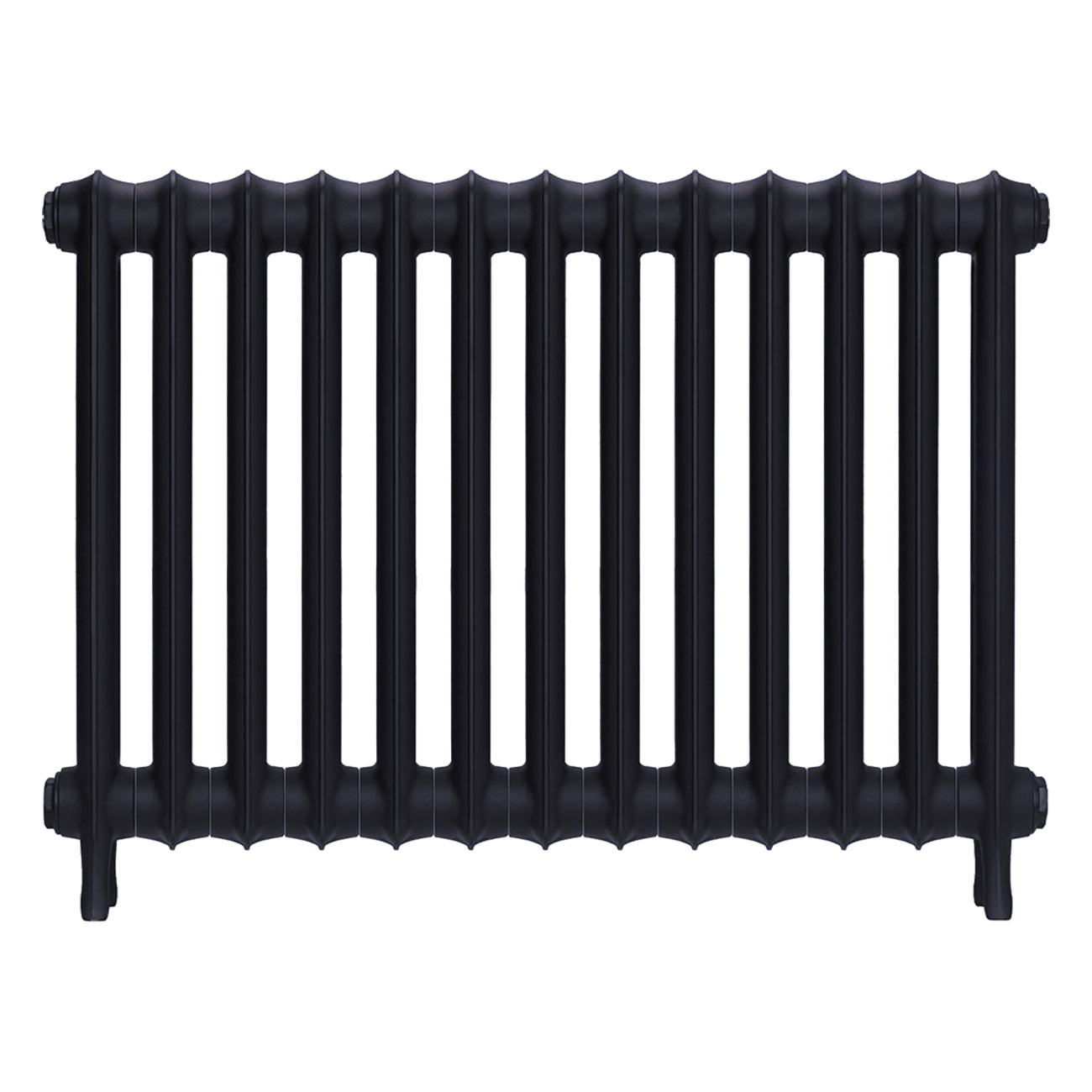 Emmeline II - Astral Grey Mid Cast Iron Column Radiator H613mm x W895mm 2 Column - Wall Hung