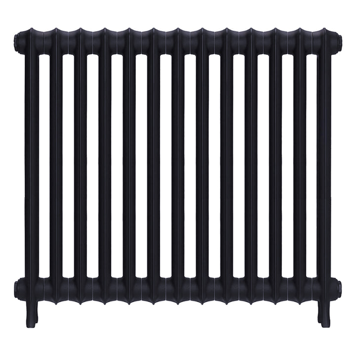 Emmeline II - Astral Grey Mid Cast Iron Column Radiator H813mm x W895mm 2 Column - Wall Hung