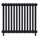 Emmeline II - Astral Grey Mid Cast Iron Column Radiator H813mm x W895mm 2 Column - Wall Hung