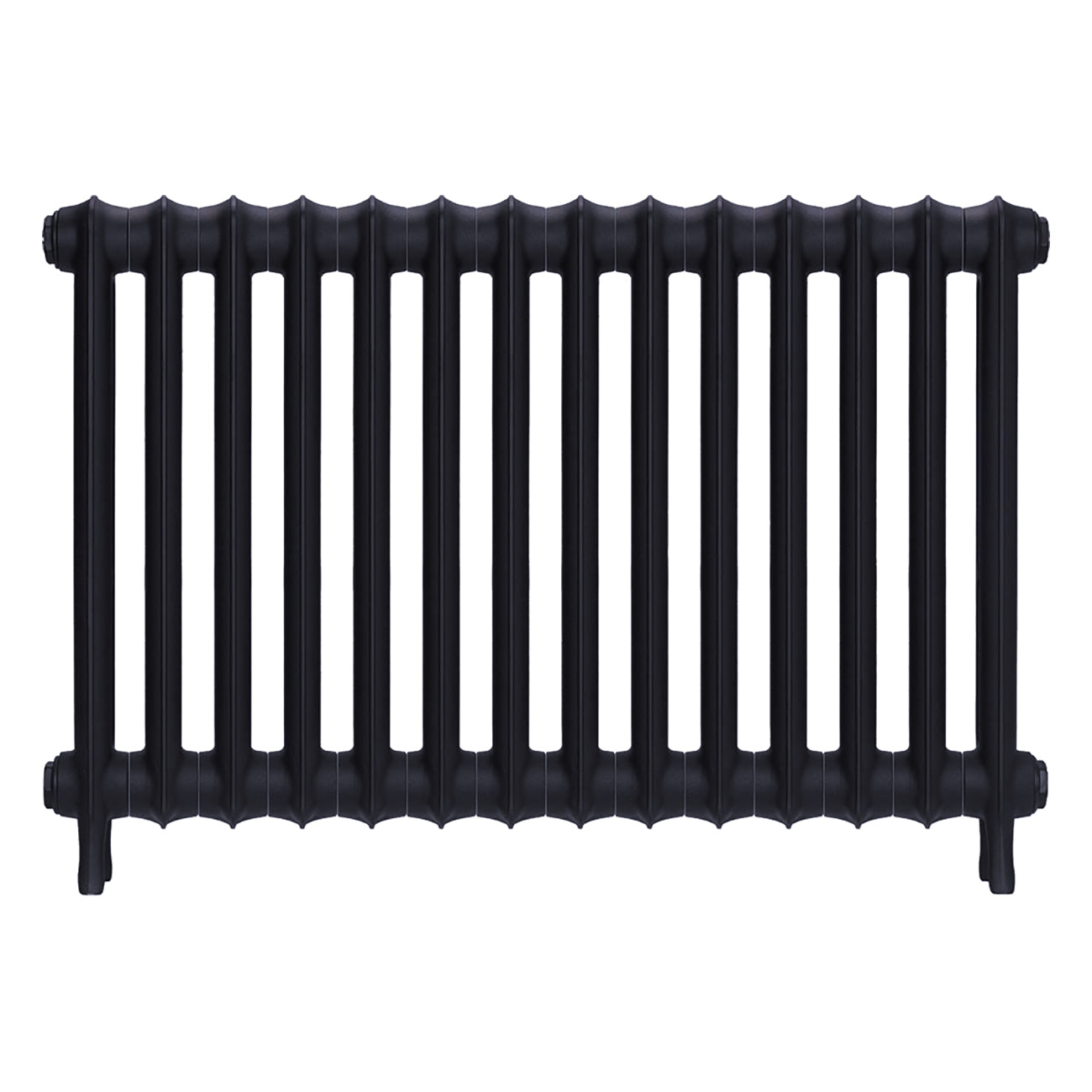 Emmeline II - Astral Grey Mid Cast Iron Column Radiator H613mm x W961mm 2 Column - Wall Hung