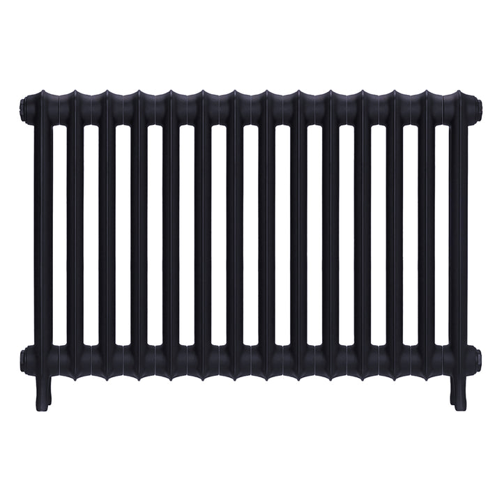 Emmeline II - Astral Grey Mid Cast Iron Column Radiator H613mm x W961mm 2 Column - Wall Hung