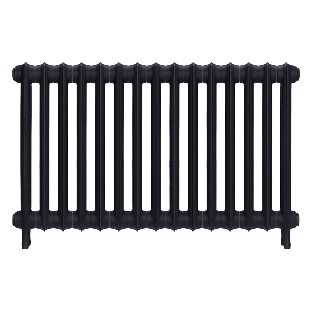 Emmeline II - Astral Grey Mid Cast Iron Column Radiator H613mm x W1028mm 2 Column - Wall Hung