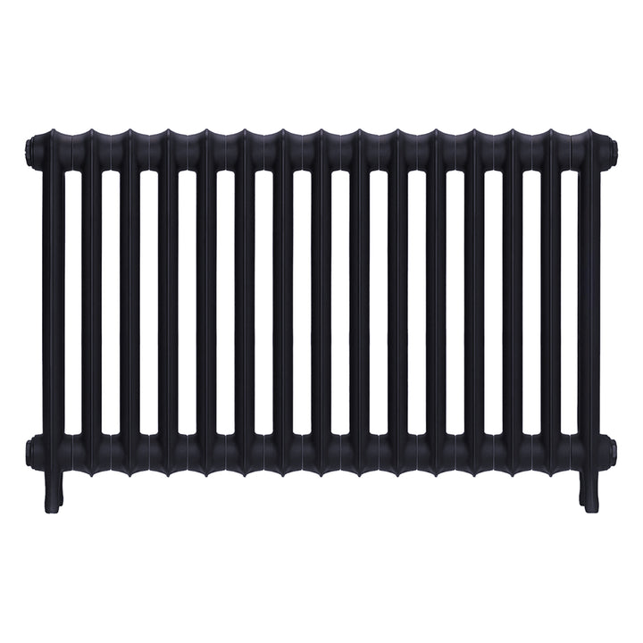 Emmeline II - Astral Grey Mid Cast Iron Column Radiator H613mm x W1028mm 2 Column - Wall Hung