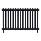Emmeline II - Astral Grey Mid Cast Iron Column Radiator H613mm x W1028mm 2 Column - Wall Hung