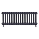 Emmeline II - Astral Grey Mid Cast Iron Column Radiator H413mm x W1094mm 2 Column - Wall Hung