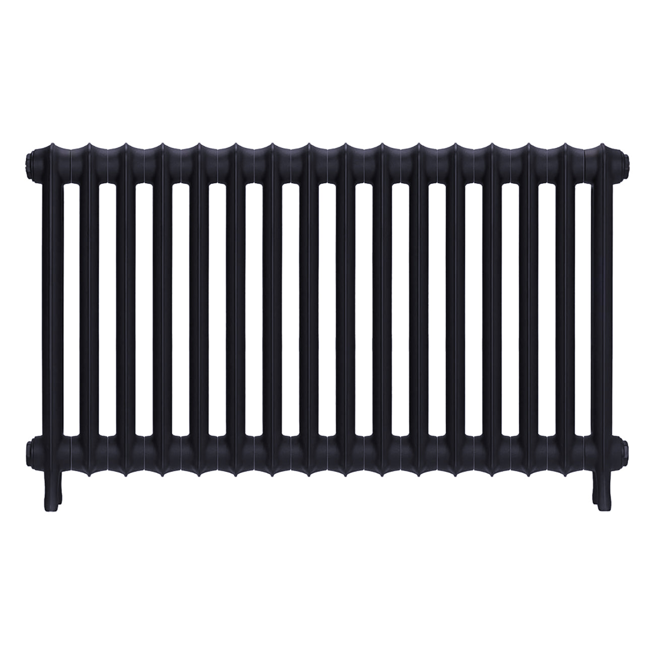Emmeline II - Astral Grey Mid Cast Iron Column Radiator H613mm x W1094mm 2 Column - Wall Hung