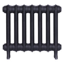 Emmeline II - Astral Grey Mid Cast Iron Column Radiator H413mm x W496mm 2 Column - Wall Hung