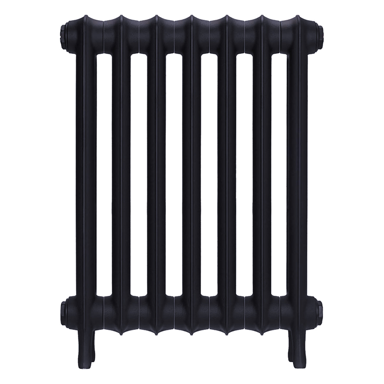 Emmeline II - Astral Grey Mid Cast Iron Column Radiator H613mm x W496mm 2 Column - Wall Hung